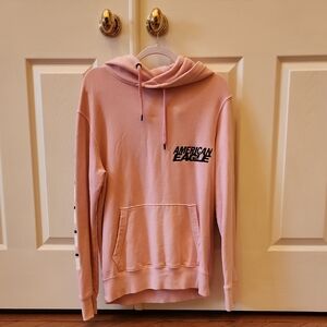 American Eagle Outfitters Light Pink Hoodie Mens Size S